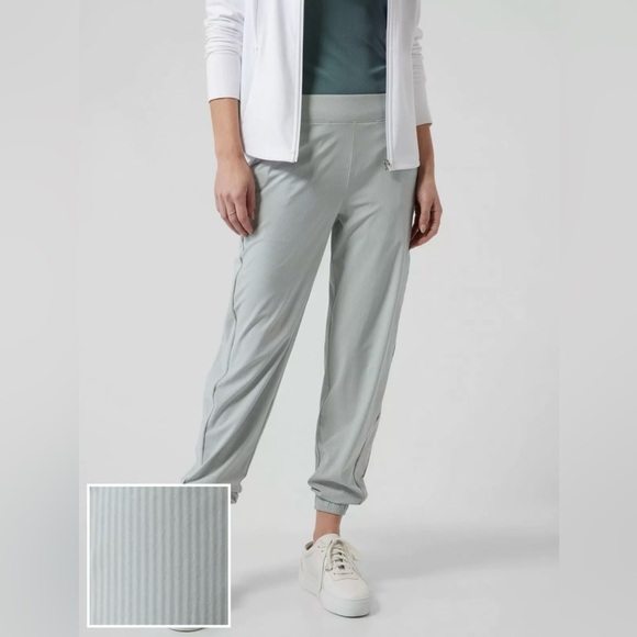 Athleta Brooklyn Textured Jogger Size 16 City Stripe - Picture 1 of 12